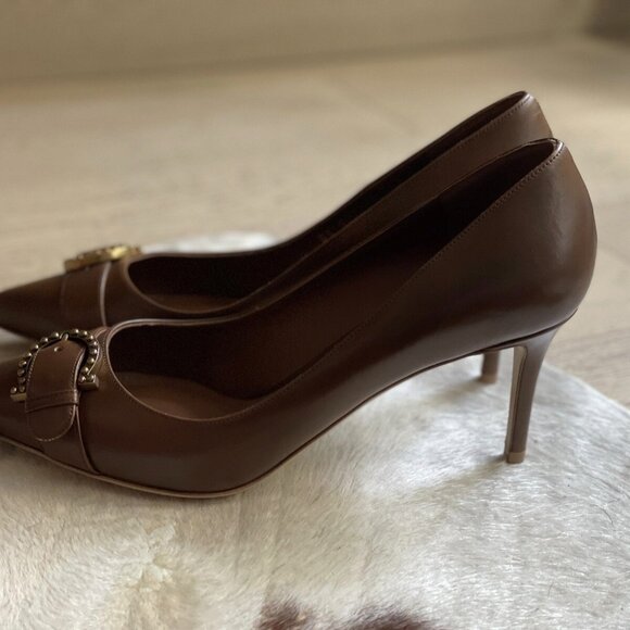 Salvatore Ferragamo Airola Pump Heel in Brown - Picture 3 of 5